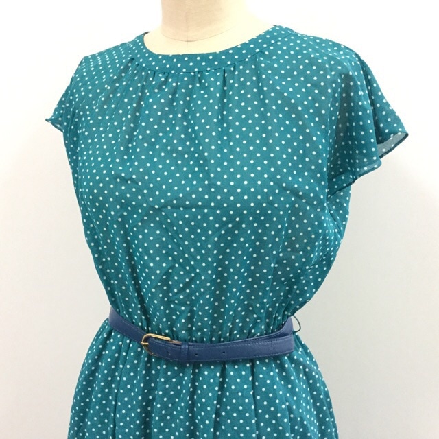 レトロバロックワンショルダースモックドレス