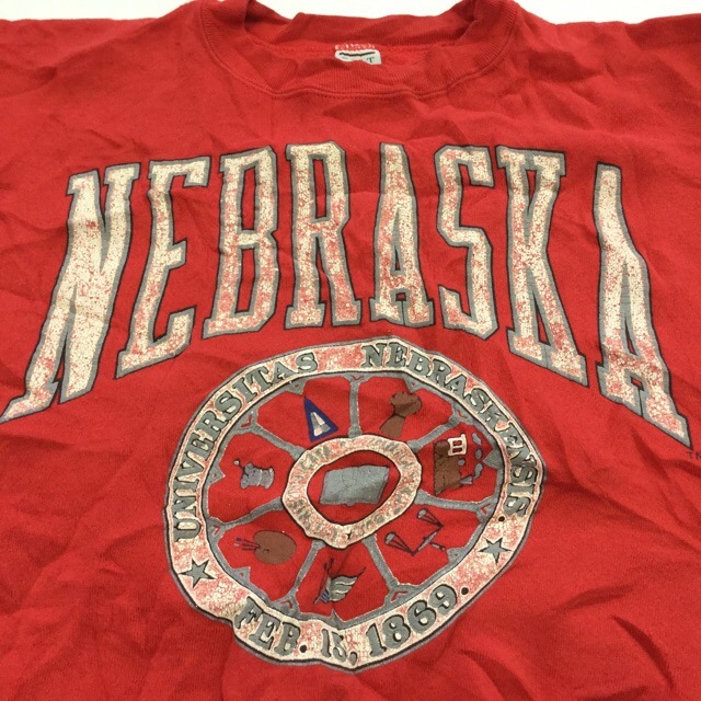 NEBRASKA ネブラスカ大学 カレッジスウェット トレーナー 送料
