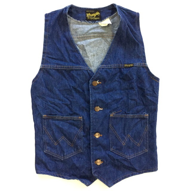 Wrangler ラングラー ビンテージ デニムベスト MADE IN USA メンズ
