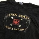 BON JOVI �ܥ� ������� ȾµT����� ����̵�� ��� XL/�����֥�å� �Х��T ���å�T USA ����ꥫľ͢�� ���岷 ���� �礭�� �ӥå� �����С�