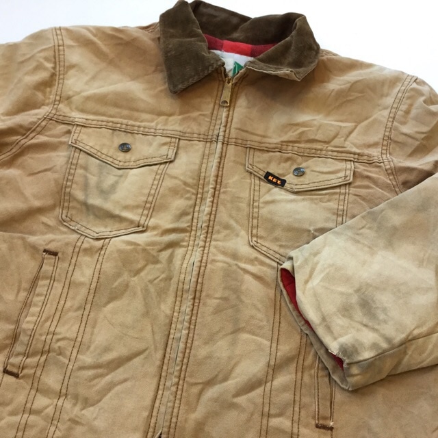 ✨即完売級✨アメカジ ダックジャケット 内ポケ有り KEY キー ダック地 ワークジャケット 4ポケジャケット 帆布 送料無料