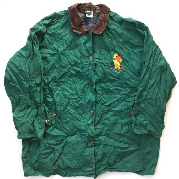 プーさん ディズニー ビンテージ カバーオール 刺繍 USA コーデュロイ プーさん ディズニー ビンテージ カバーオール 刺繍 USA