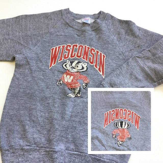WISCONSIN ウィスコンシン カレッジ アメリカ直輸入 プリント