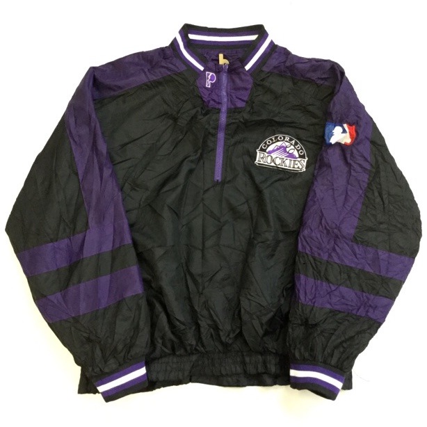 MLB　コロラド・ロッキーズ　ジャケット　Majestic Colorado Rockies Majestic Therma Base Premier Black Jacket