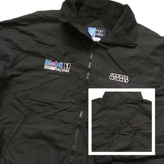 90s Mobil 1 Racing ジャンパー Mサイズ Mobil1 RACING モービル1レーシング GREASE MONKEY ナイロンジャケット