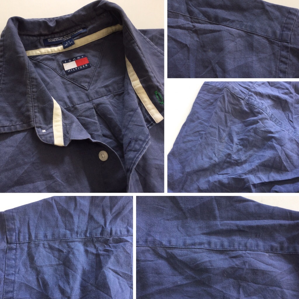 TOMMY HILFIGER �ȥߡ��ҥ�ե����� Ⱦµ����� ����̵�� ��� 17/���� ��ͥ󥷥�� ����ꥫ͢�� USA ���ᥫ�� �֥��� ̵�� ���岷 ���� �����奢�� �礭�� �ӥå� �����С� XL LL