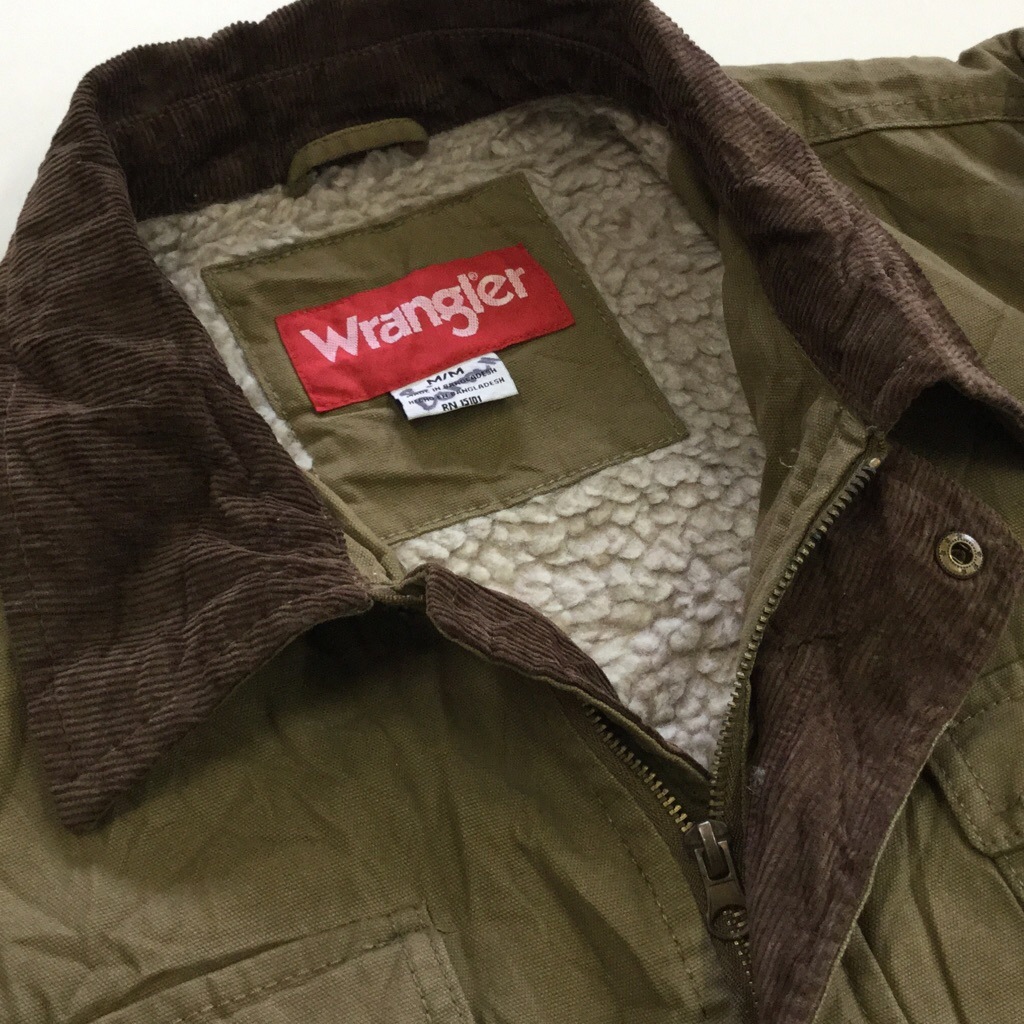 Wrangler ラングラー 内ボア カバーオール レイルマン コットンジャケット 送料無料 メンズ M オリーブ Usa アウトドア ハンティング アメカジ シンプル ワーク カジュアル 輸入品 古着卸 業販 ー品切れー Spec Co Ltd