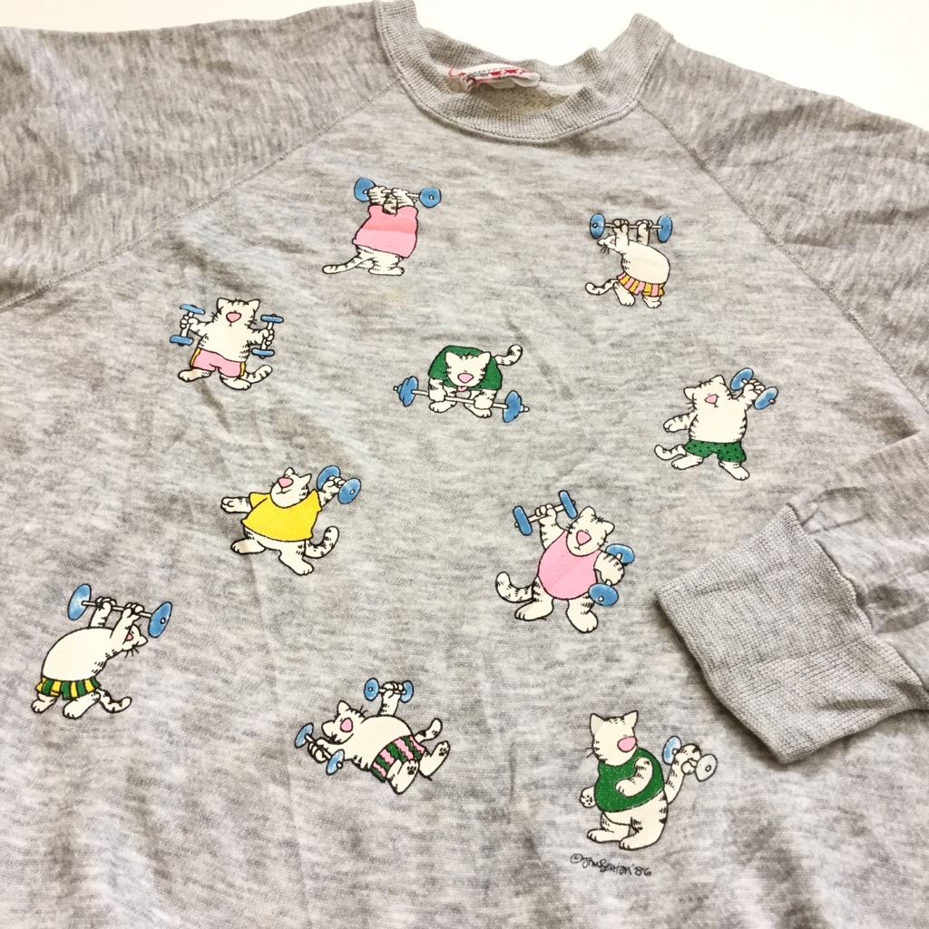 割り引き vintage 古着 スウェット ビンテージ アート レトロ 希少