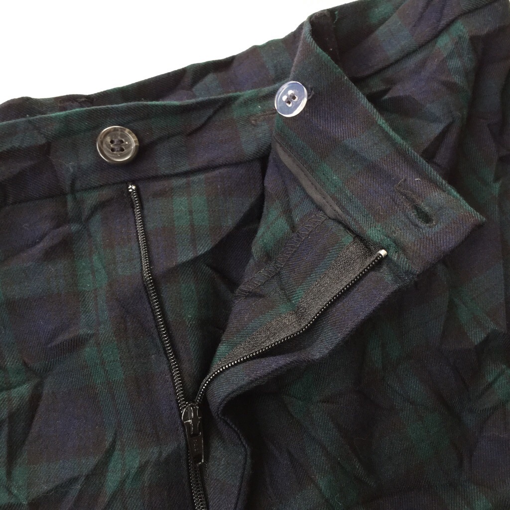 Rafaella チェックパンツ レディース 10 緑x紺 チェック柄 カジュアル ノータック タータンチェック スラックス スーツパンツ Usa 古着卸 業販 ー品切れー Spec Co Ltd