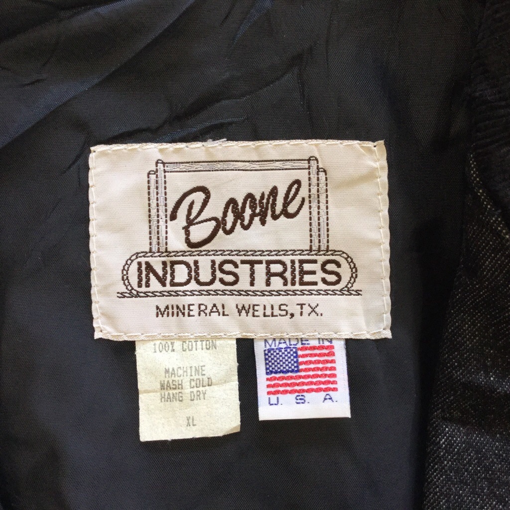 ����ꥫ���� Boone INDUSTRIES �ǥ˥ॸ�㥱�å� �ơ��顼�ɥ��㥱�å� ����̵�� ��� XL/�ǥ˥�֥�å� �����ǥ�������顼 MADE IN USA ���ᥫ�� ������� �����奢�� ͢���� ���岷 ����