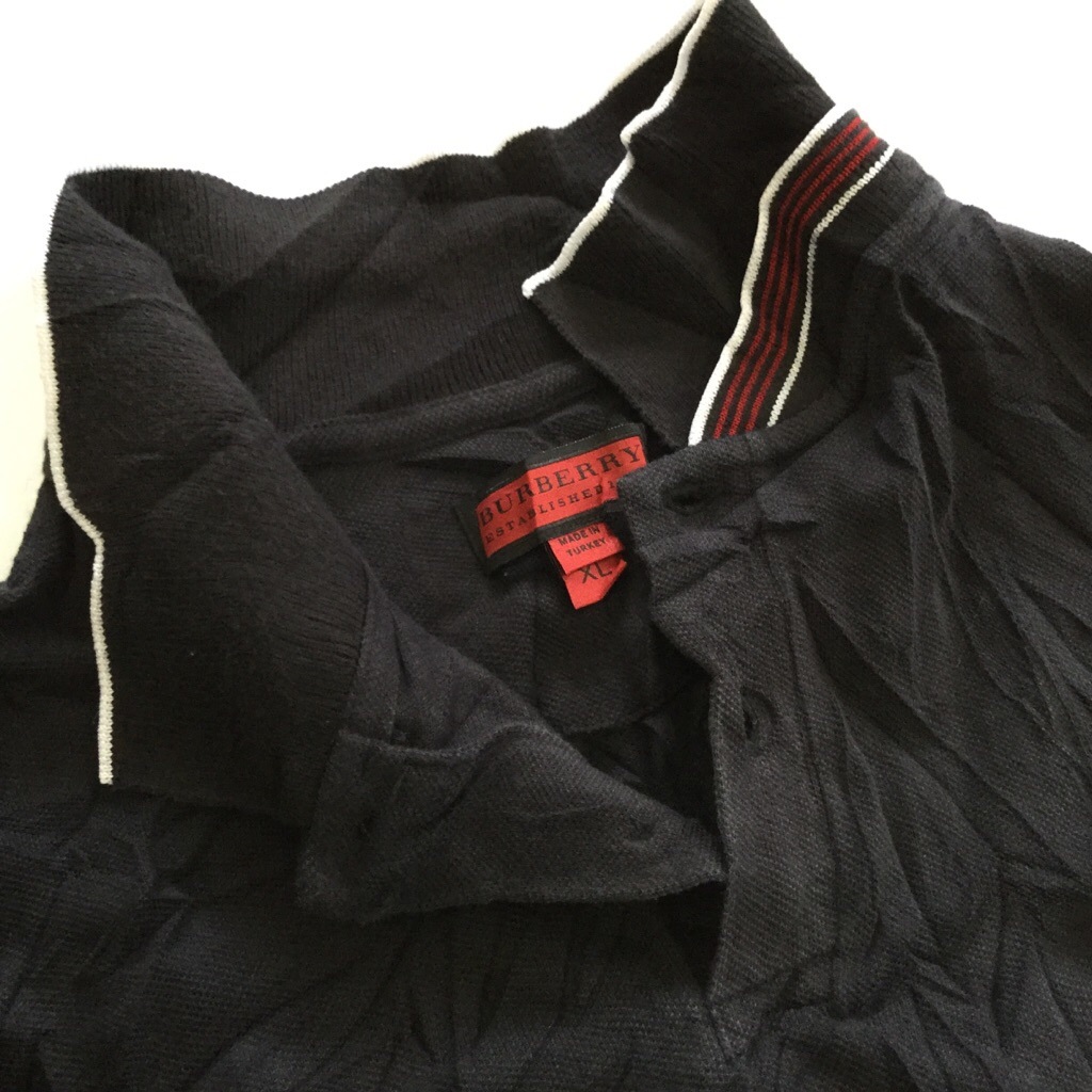 BURBERRY �С��Х꡼ Ⱦµ�ݥ������ ����̵�� XL/�����֥�å� ���� �ɽ� �֥��� ���λ� ���ݡ��� �����奢�� ����ꥫ͢�� USA ���岷 �礭�� �ӥå� �����С�