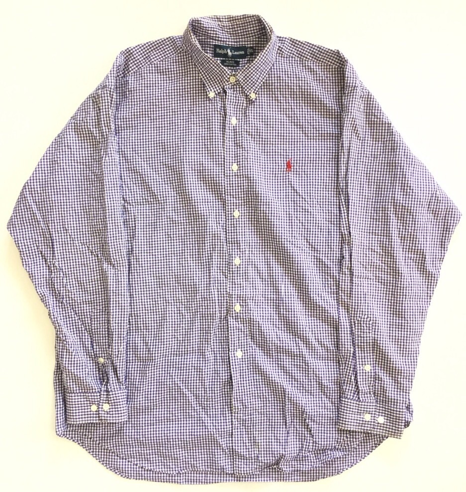 Polo by Ralph Lauren �ݥ� ���ե������ Ĺµ����� �ܥ�������󥷥�� ����̵�� ��� XL/��x�� ���󥬥�����å� ����ꥫ͢�� USA �֥��� ���ᥫ�� �ݥˡ� BD �ɽ� ���岷 ���� �礭�� �ӥå� �����С�