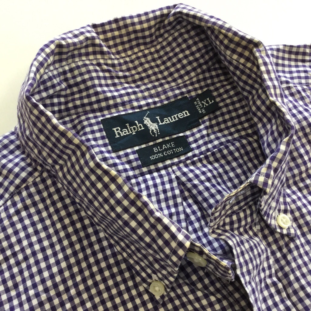 Polo by Ralph Lauren �ݥ� ���ե������ Ĺµ����� �ܥ�������󥷥�� ����̵�� ��� XL/��x�� ���󥬥�����å� ����ꥫ͢�� USA �֥��� ���ᥫ�� �ݥˡ� BD �ɽ� ���岷 ���� �礭�� �ӥå� �����С�