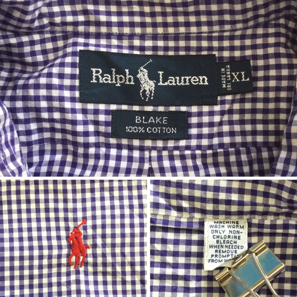 Polo by Ralph Lauren �ݥ� ���ե������ Ĺµ����� �ܥ�������󥷥�� ����̵�� ��� XL/��x�� ���󥬥�����å� ����ꥫ͢�� USA �֥��� ���ᥫ�� �ݥˡ� BD �ɽ� ���岷 ���� �礭�� �ӥå� �����С�