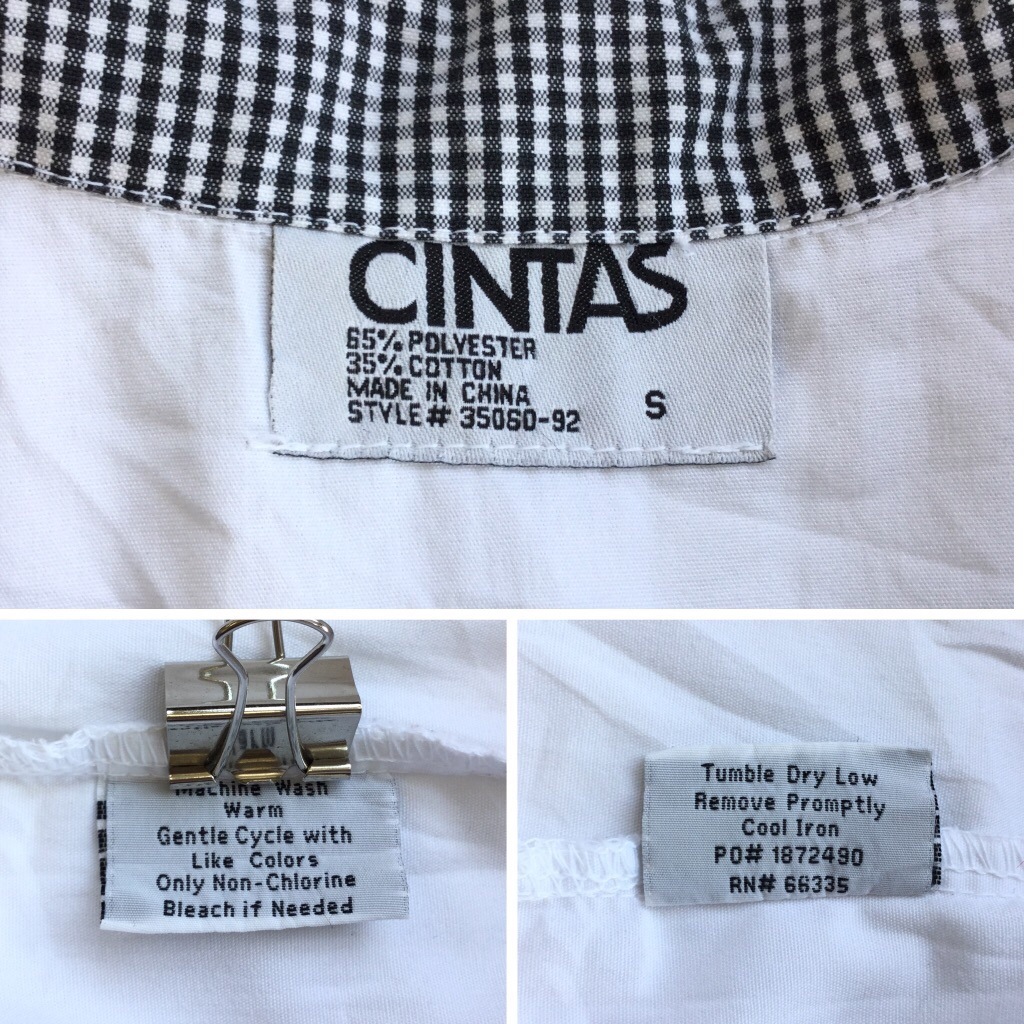 ꥫľ͢  ˥ե ̵  S/x 󥬥å CiNTAS  USA ᥫ 