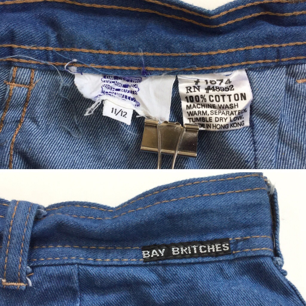 BAY BRITCHES ꥫ 70-80's ǥ˥ॹ ᥤ  ǥ 11-12/ǥ˥֥롼 ܥե饤 USA ꥫľ͢ ɨ  ̵ 岷 