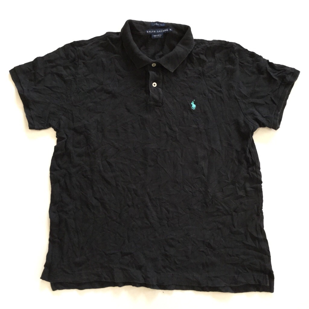 RALPH LAUREN ���ե������ CLASSIC FIT ����ꥫľ͢�� Ⱦµ�ݥ������ ��ǥ����� XL/�����֥�å� ����̵�� �֥��� ���ᥫ�� ���ݡ��� ����� ���λ� �ݥˡ� �ɽ� USA ���岷 ���� �礭�� �ӥå� �����С�