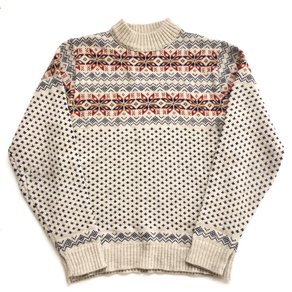 MK today ビンテージ MILWAUKEE KNIT アメリカ古着 雪柄セーター MK today ビンテージ MILWAUKEE KNIT アメリカ古着 雪柄セーター