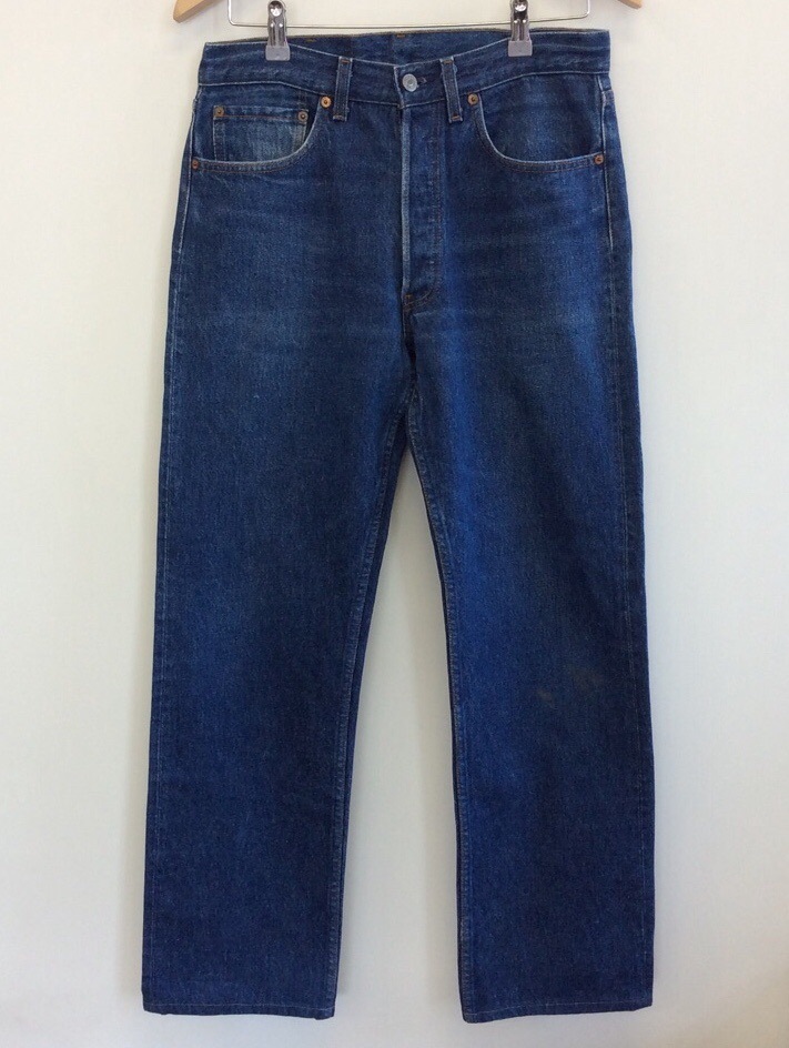 LEVI'S ������ MADE IN USA �֥롼������ W31 �ǥ˥�ѥ�� �꡼�Х��� �ӥ�ơ���