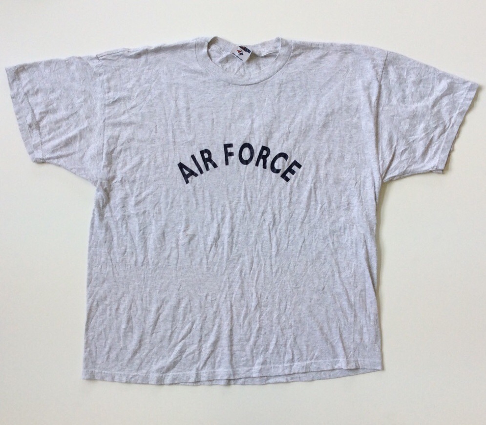 AIR FORCE ե ꥫ ȾµT XXL/ߤꥰ졼 USAľ͢ ̵ ӥå 2XL LL XO 礭 ߥ꥿꡼ ߡ