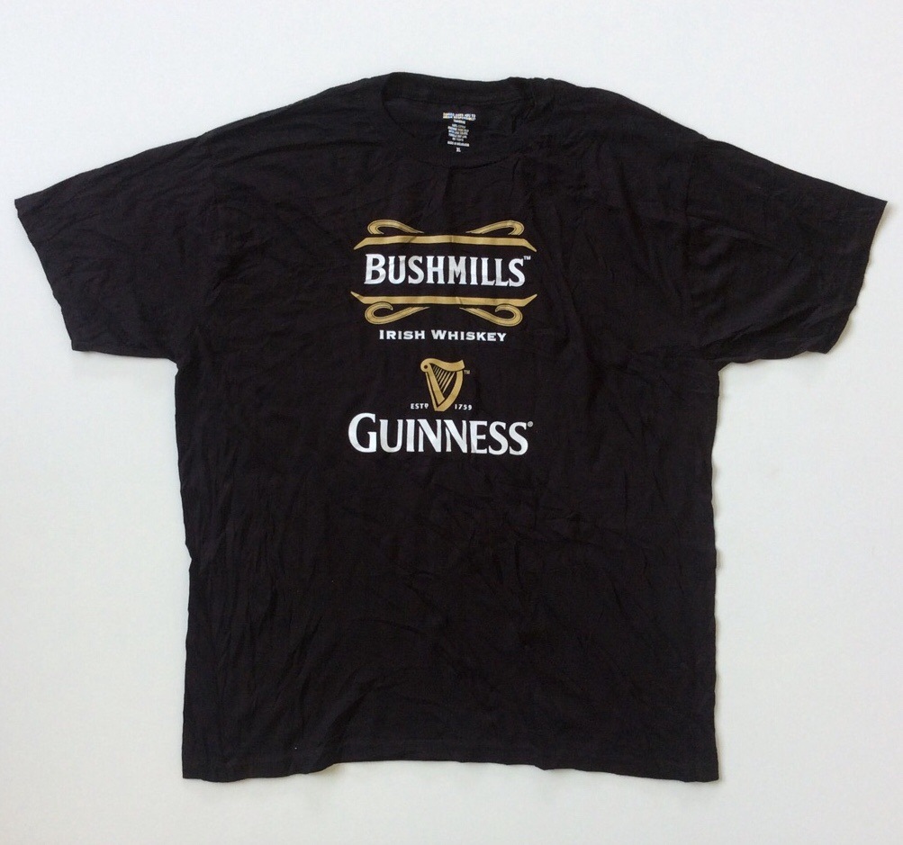BUSHMILLS GUINNESS �֥å���ߥ륺 ���ͥ��ӡ��� ȾµT����� XL/�� ����̵�� ����ꥫ͢�� ������å��� ���������� �֥��� ���륳���� �����ɹ� �ӡ���T �礭�������� �ӥå������� LL O