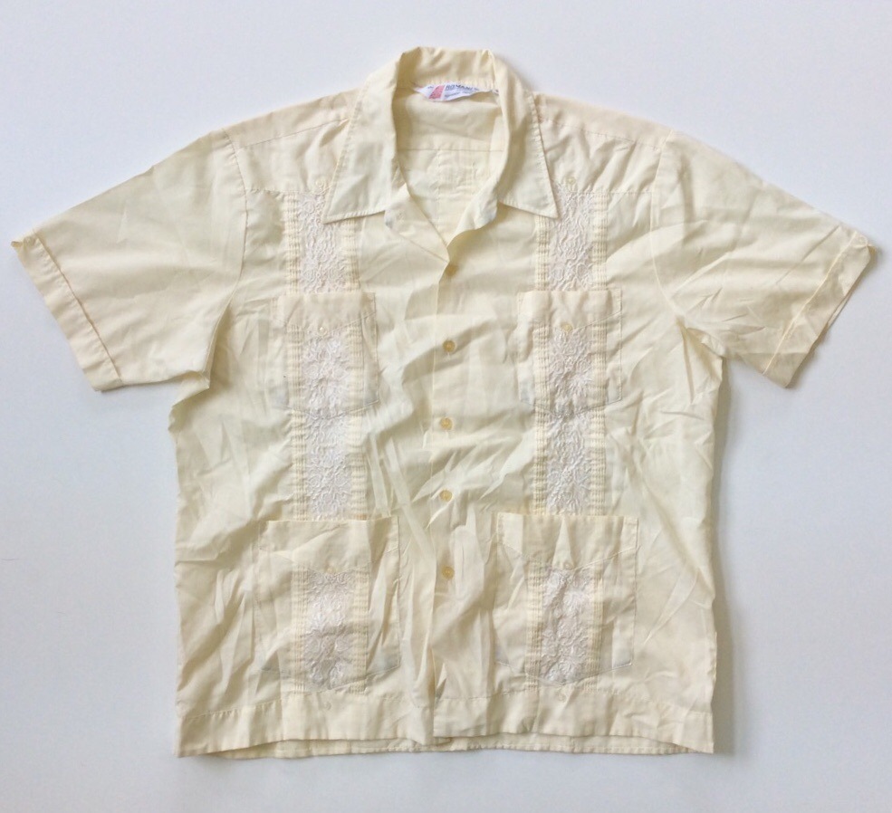 ROMANI ޡ Ⱦµ塼Х ٥ USA͢ XL/꡼ ̵ GUAYABERA ɽ ȥԥ ӥơ 礭 ӥå LL O XO