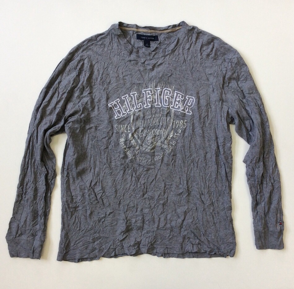 TOMMY HILFIGER �ȥߡ��ҥ�ե����� �ɽ� x �ץ��� ĹµT����� ����̵�� L/���졼 ����ꥫ͢�� USA �֥��� ���ᥫ�� ���岷 ����T