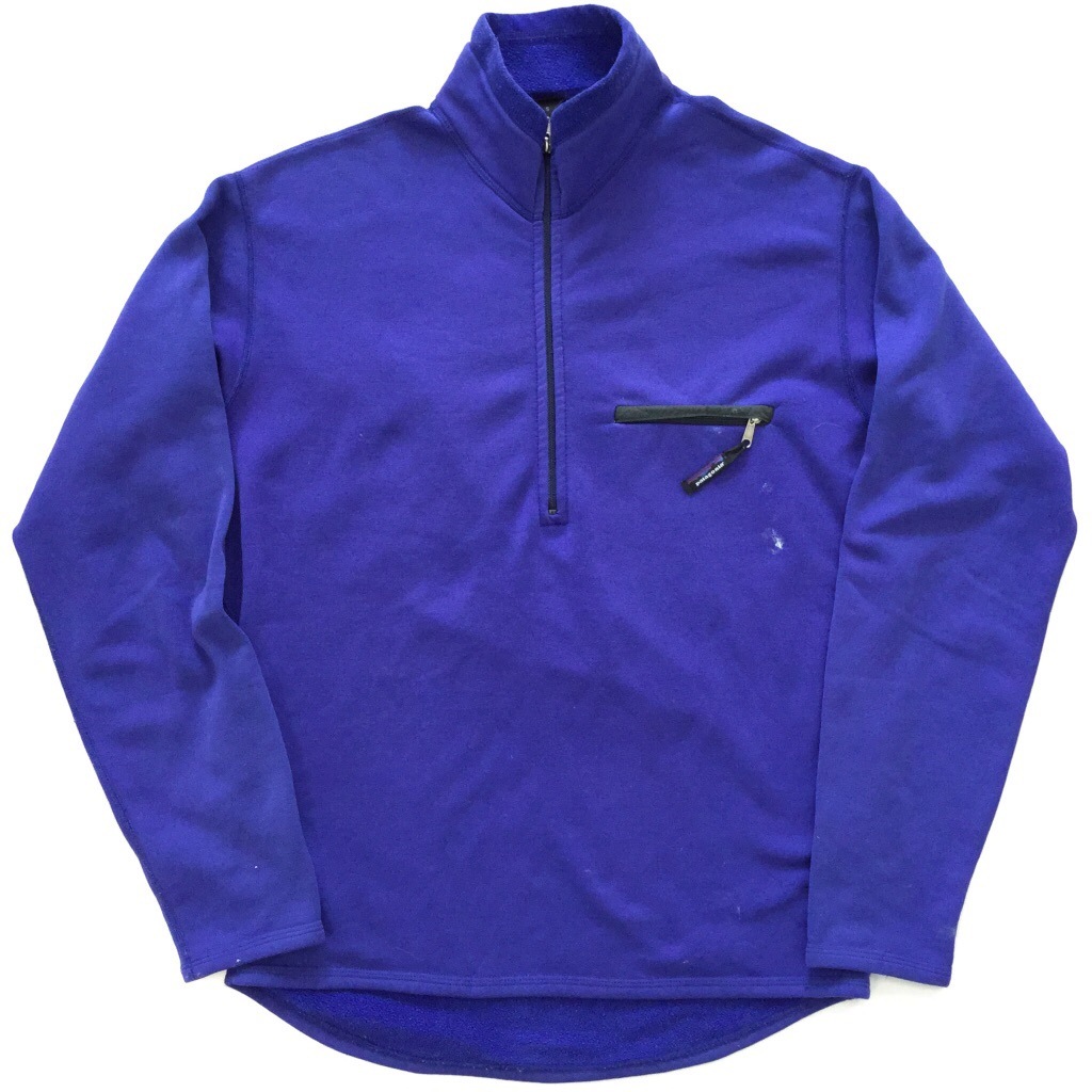 Patagonia �ѥ����˥� �ץ륪���С� �ե꡼�� �������å� MADE IN USA ����̵�� S/�֥롼 ���åץ���� ����ꥫ͢�� USA ���ᥫ�� �֥��� ̵�� ���岷 ����