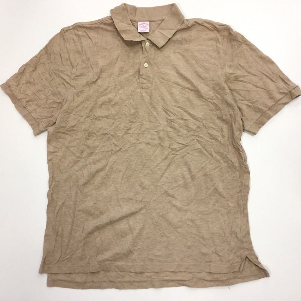 BROOKS BROTHERS �֥�å����֥饶���� Ⱦµ�ݥ������ ���λ� ����̵�� XL/���� �֥��� ���� ������ǥ�ե꡼�� �ɽ� ����ꥫ͢�� USA �礭�������� LL XO �ӥå������� �����С������� ����� ���ݡ��� ���岷 ����