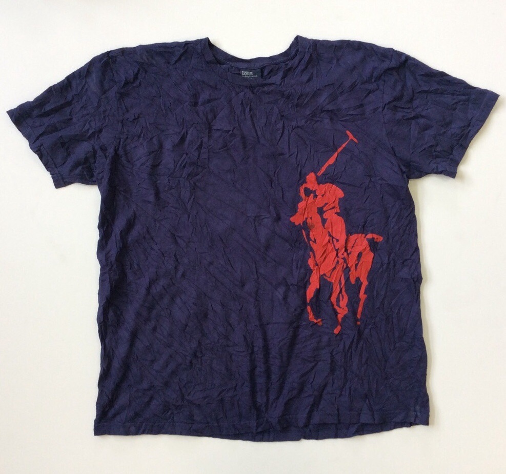 Polo by Ralph Lauren �ݥ� ���ե������ �ӥå��ݥˡ� ȾµT����� ���� ����̵�� XL/�����ͥ��ӡ� ����ꥫ͢�� USA ���ᥫ�� �֥��� �礭�������� LL O �ӥå������� �����С������� ���岷 ����