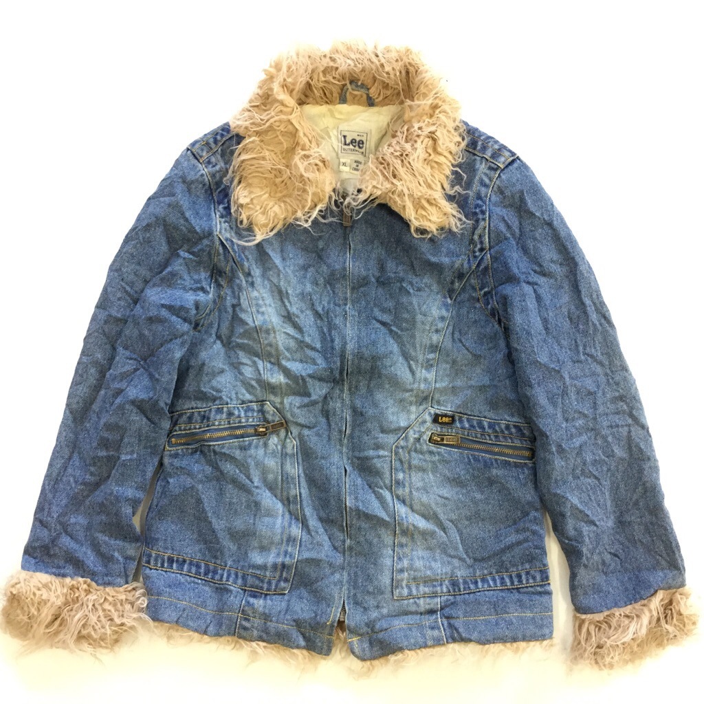 Lee ꡼ ꥫľ͢ ǥ ǥ˥ॸ㥱å  ̵ XL/ǥ˥֥롼 եե åץåץ㥱å ֥ USA   礭 ӥå С