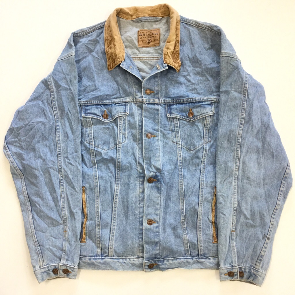 ����ꥫ���� �ǥ˥ॸ�㥱�å� G����� 2XL/�������֥롼x�쥶��Ĵ���顼 ����̵�� MADE IN USA ��� ��������� ���ᥫ�� 4�ݥ� ľ͢�� ����� ���� �礭�� �ӥå� �����С� XXL ARIZONA