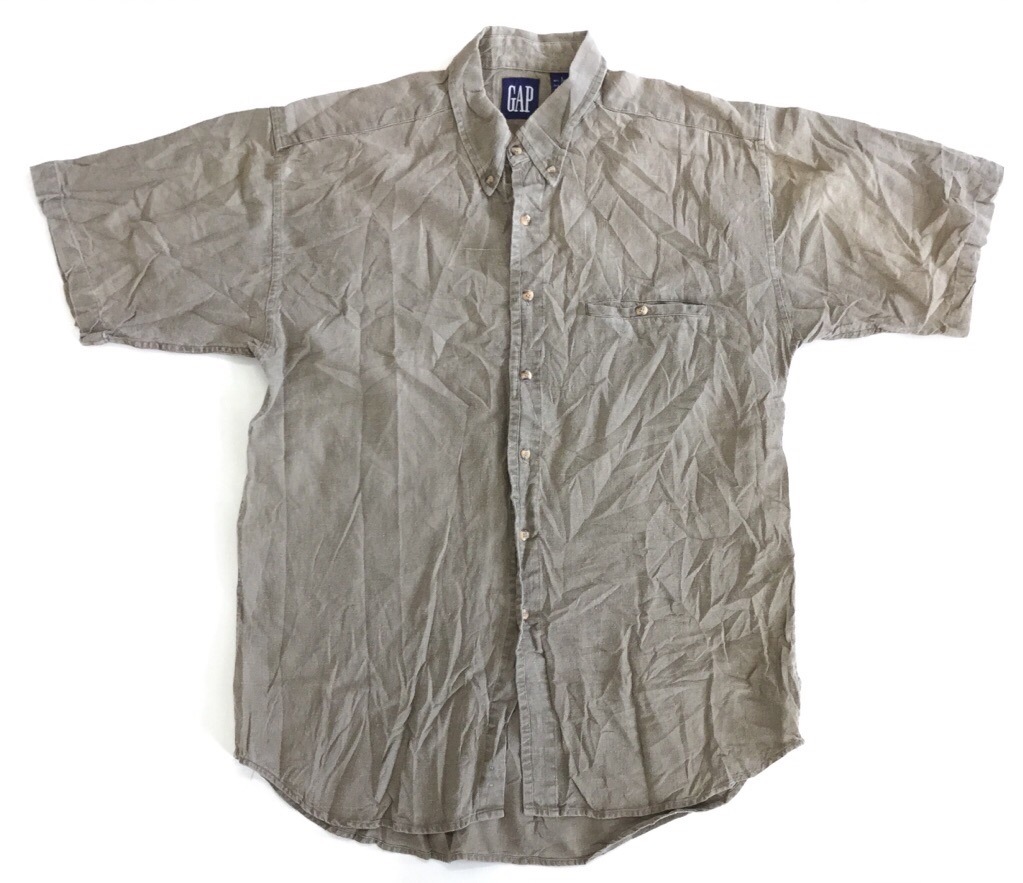 90 S Gap ギャップ 半袖シャツ リネンシャツ 送料無料 メンズ L カーキ系 ボタンダウンシャツ 無地 プレーン アメリカ輸入 Usa アメカジ ブランド アウトドア タウン シャツ 古着卸 業販 ー品切れー Spec Co Ltd 90 S Gap ギャップ 半袖シャツ リネンシャツ 送料無料 メンズ L カーキ系 ボタンダウンシャツ 無地 プレーン アメリカ輸入 Usa アメカジ ブランド アウトドア タウン シャツ 古着卸 業販 ー品切れー Spec Co Ltd