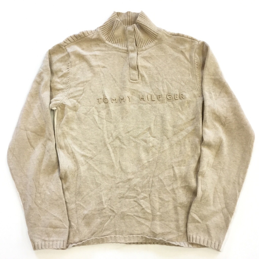 TOMMY HILFIGER �ȥߡ��ҥ�ե����� ��ǥ����� ���åȥ󥻡����� �˥å� ����̵�� XL/�١�����x�ۥ磻�� ����ꥫ͢�� USA ���ᥫ�� �֥��� �ץ륪���С� �ϥ��ͥå� ��֥˥å� ���岷 �礭�� �ӥå� �����С�