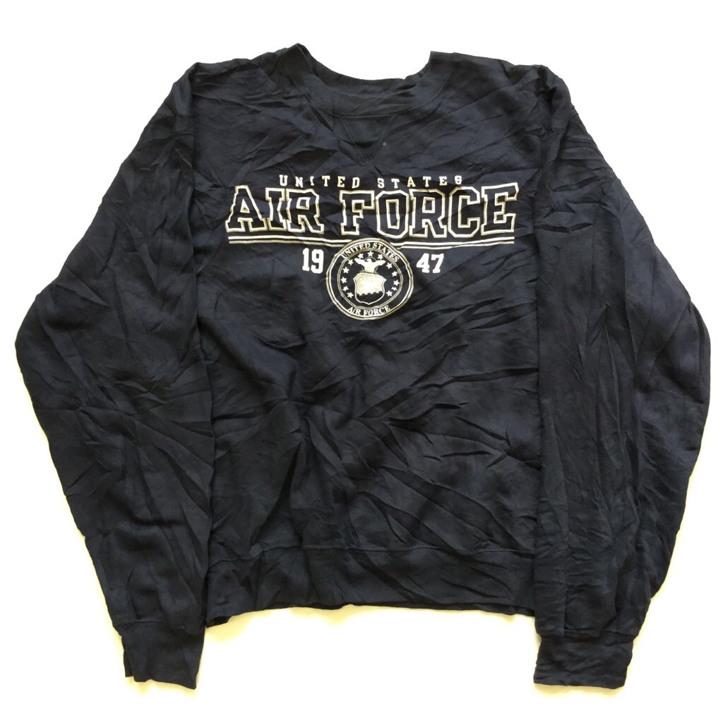 ����ꥫľ͢�� AIR FORCE �����ե����� �������å� �ȥ졼�ʡ� gear ��� L/�����ͥ��ӡ� USA ����̵�� ͢���� ���ݡ��� �Ʒ� �����ߡ� �ߥ꥿�꡼ ���岷 ���� �����å�