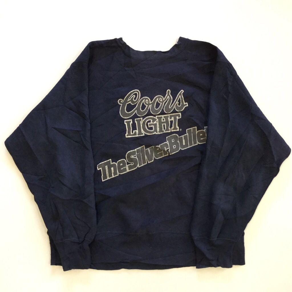 Champion �����ԥ��� ��С����������� �������å� �ȥ졼�ʡ� ����̵�� L-XL/�����ͥ��ӡ� ����ꥫ͢�� USA �֥��� ���ᥫ�� �����å� Coors LIGHT ���� RW ���� ���岷 ���ݡ��� ���� �礭�� �ӥå� �����С�