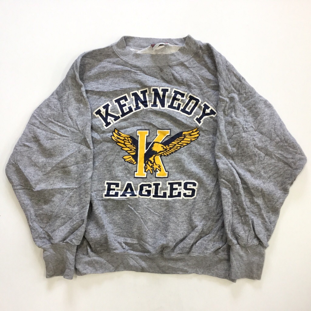 ����ꥫ���� KENNEDY EAGLES �������å� �ȥ졼�ʡ� ����̵�� ��� S/���ߤꥰ�졼 MADE IN USA ���ͥǥ� �������륹 ͢�� ���ᥫ�� �����å� ���ݡ��� ���岷 ����