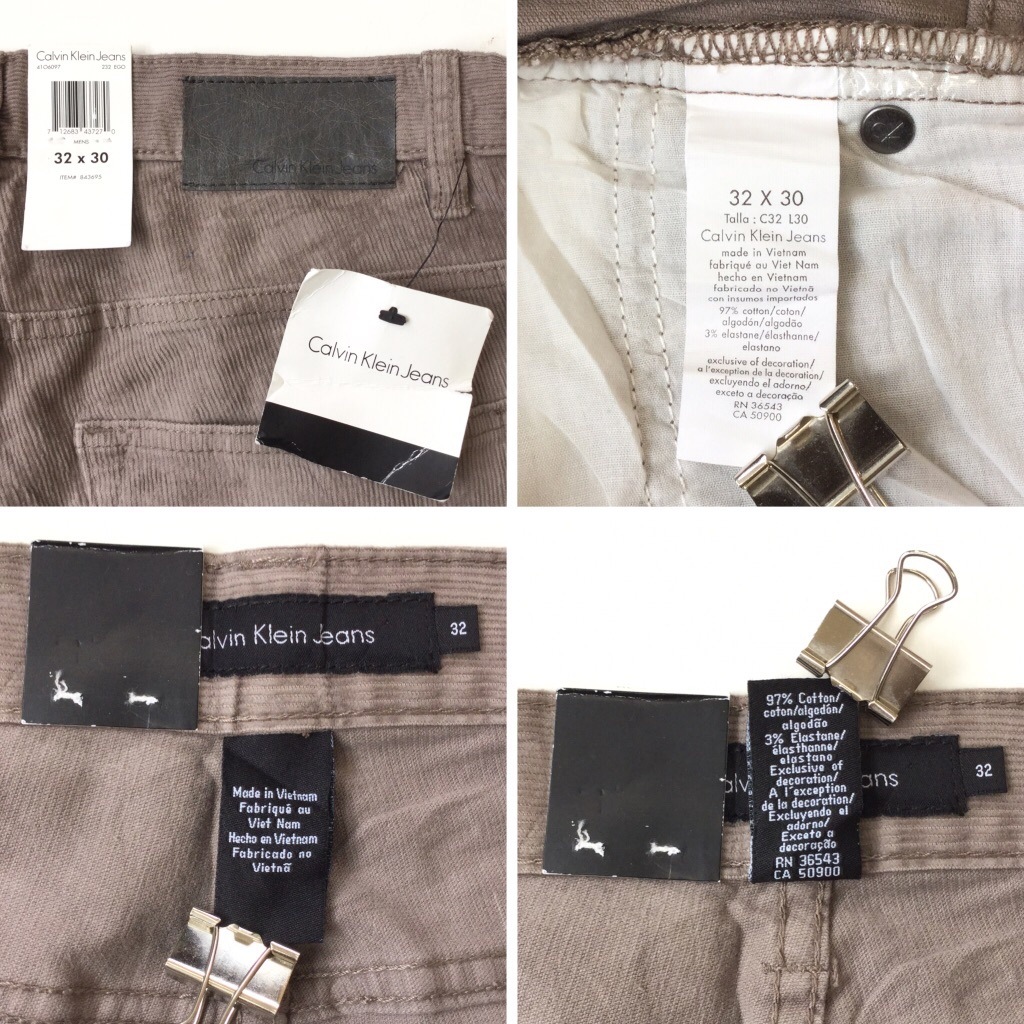 Calvin Klein Jeans ����Х󥯥饤�󥸡��� ̤������ �ǥåɥ��ȥå� �����ǥ�����ѥ�� ����̵�� ��� 32x30 USA �֥��� ���ᥫ�� �����奢�� �ȥ�å� CK ����ꥫľ͢�� ���岷