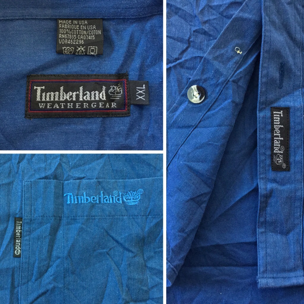 Timberland �ƥ���С����� Ⱦµ����� ��� XXL/�֥롼�� �ܥ�������� ����̵�� �����ȥɥ� ���ᥫ�� �����奢�� ���ݡ��� ���岷 ���� �礭�� �ӥå� �����С�