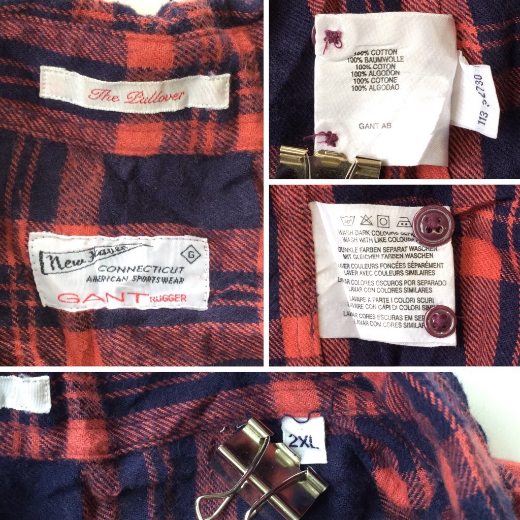 GANT 饤ȥեͥ륷 ꥫ å Ĺµ ̵  2XL/xַ å ܥ BD ץ륪С USA ᥫ ֥ 岷  礭 ӥå С