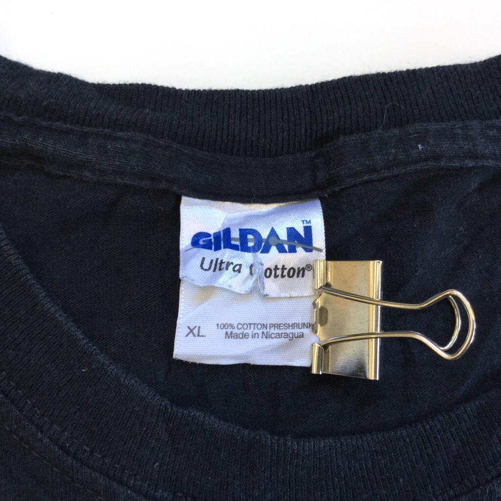 �ָ��ڥ���� �ץ���T ����ꥫ���� ȾµT����� ��� XL/�����֥�å� �ָ��� ���� USA ����̵�� ���岷 ���� �ӥå� �礭�� �����С� GILDAN ��ǥ����� ��˥��å���