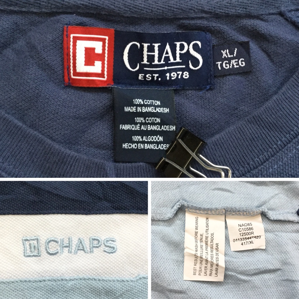 CHAPS åץ ȾµT ꥫľ͢ ݡT λT ̵  XL/xx忧 ܡ ץ ᥫ  USA 岷  礭 ӥå С