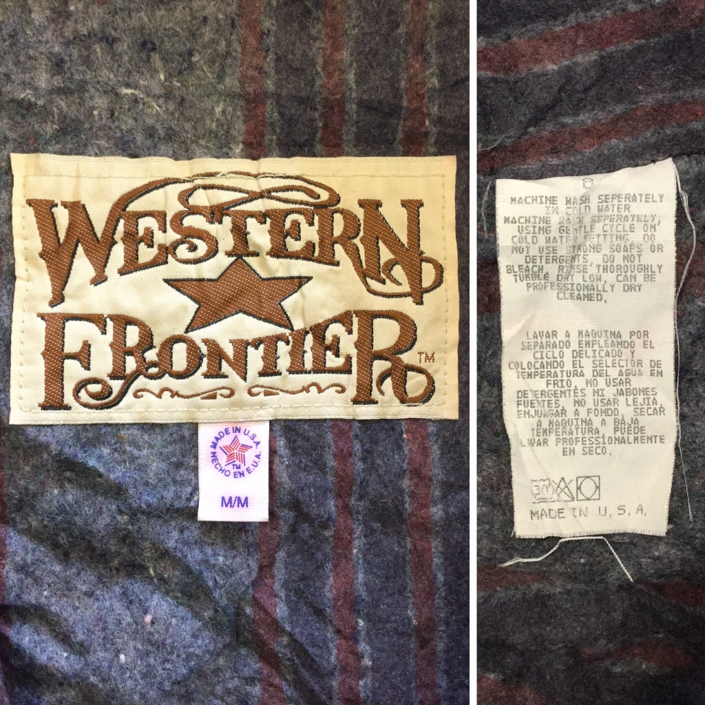 ����ꥫľ͢�� WESTERN FRONTIER ���åȥ󥸥㥱�å� ���åץ��å� �֥�󥱥åȥ饤�ʡ� ����̵�� ��� M/��x�忧 �ͥ��ƥ��� ̱¯ MADE IN USA ���ᥫ�� �����ѡ� ���岷 ����