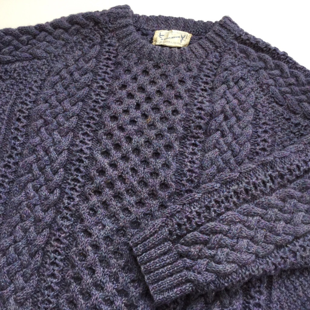 フィッシャーマンセーター MADE IN ROSLIN,SCOTLAND アメリカ古着 ウールセーター 送料無料 メンズ L-XL/青紫系 ケーブル編み ニット PURE WOOL 漁師 防寒 古着卸 業販 イギリス製 大きい ビッグ オーバー | ー品切れー | SPEC.CO.,LTD. フィッシャーマンセーター MADE IN ROSLIN,SCOTLAND アメリカ古着 ウールセーター 送料無料 メンズ L-XL/青紫系 ケーブル編み ニット PURE WOOL 漁師 防寒 古着卸 業販 イギリス製 大きい ビッグ オーバー | ー品切れー | SPEC.CO.,LTD.