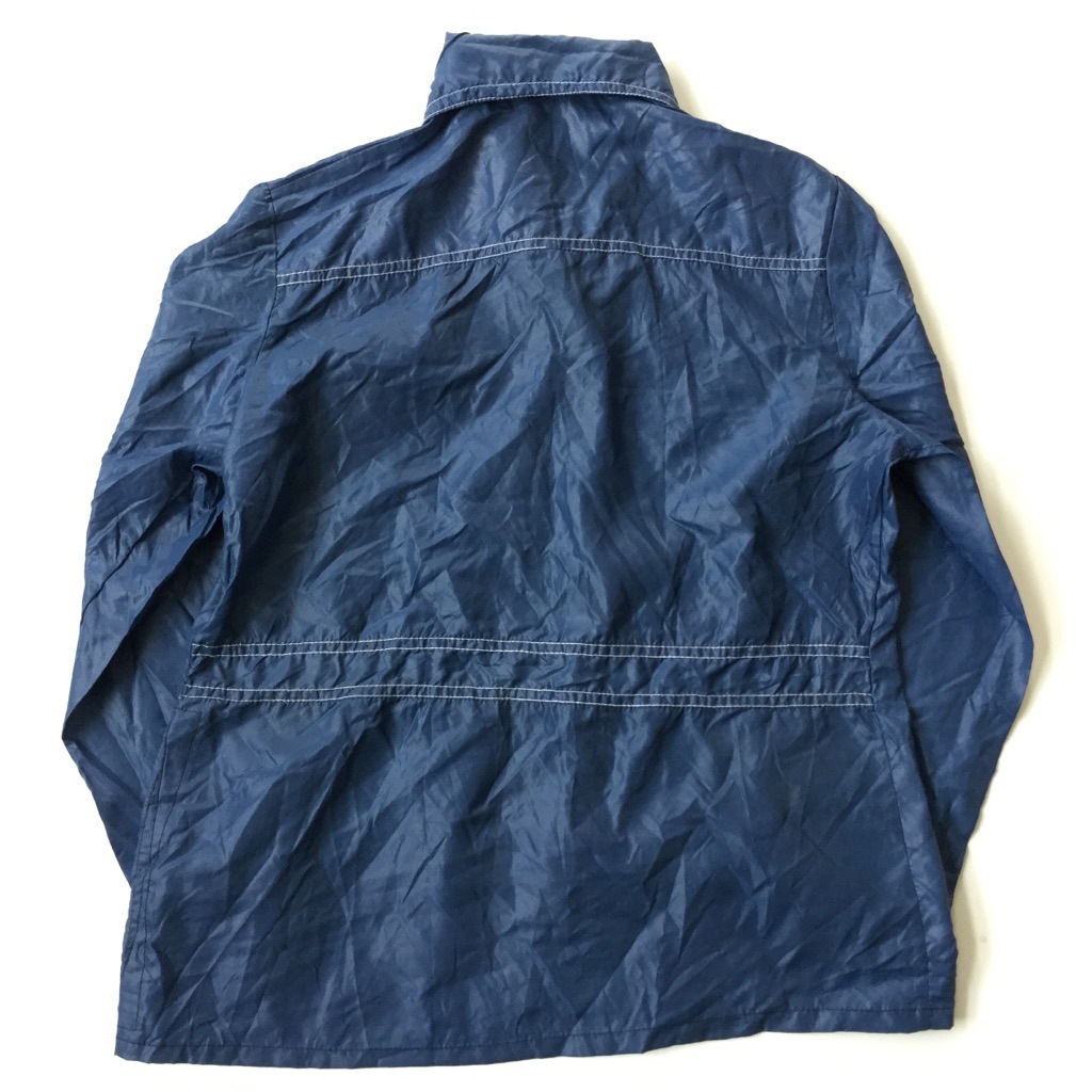 ヴィンテージ ナイロンシャツジャケット Kmart Kマート アメリカ直輸入 ウインドブレーカー 送料無料 レディース M/紺・ネイビー シアーズ ビンテージ USA ブランド アメカジ 薄手
