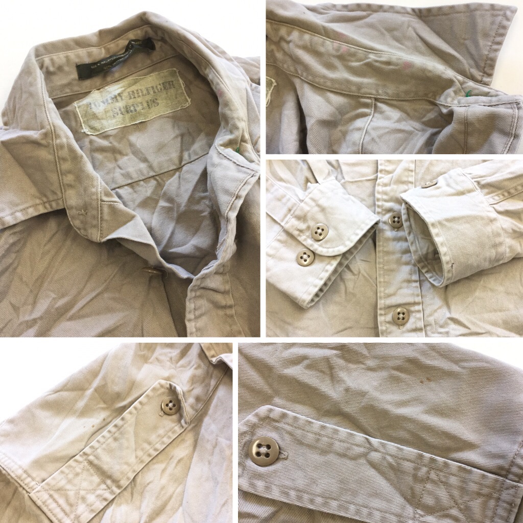 TOMMY HILFIGER SURPLUS �ȥߡ��ҥ�ե����� �����ץ饹 Ĺµ����� ����̵�� ��� M-L/�١������ �ߥ꥿�꡼����� �����ߡ� ��åڥ� ����ꥫ͢�� USA ���ᥫ�� �֥��� ���岷 ����