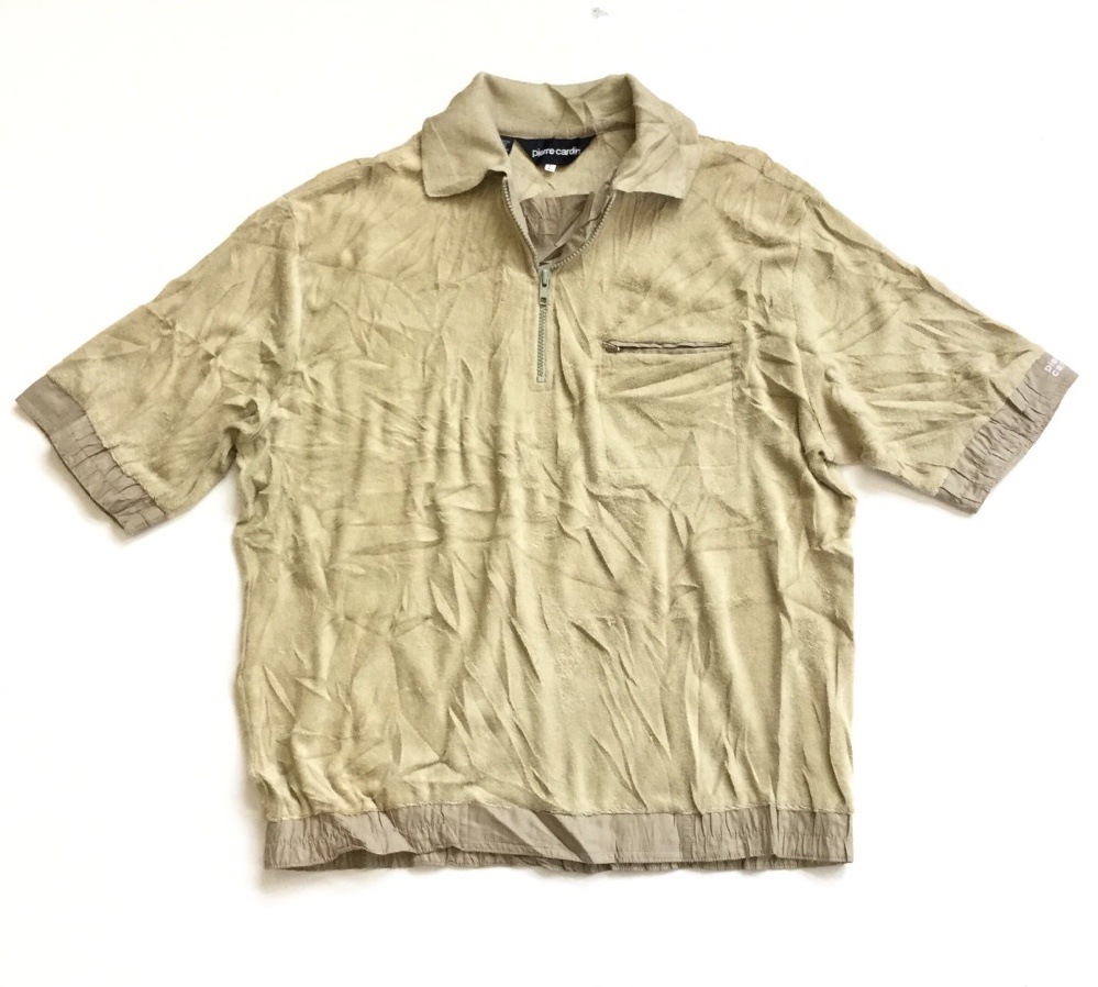 PIERRE CARDIN �ԥ����륫����� Ⱦµ�ݥ������ ����ꥫľ͢�� �ѥ����ϥȥåץ� ����̵�� ��� L/�١����� �ϡ��ե��å� �ץ륪���С� USA ���ᥫ�� ����� ���� �������