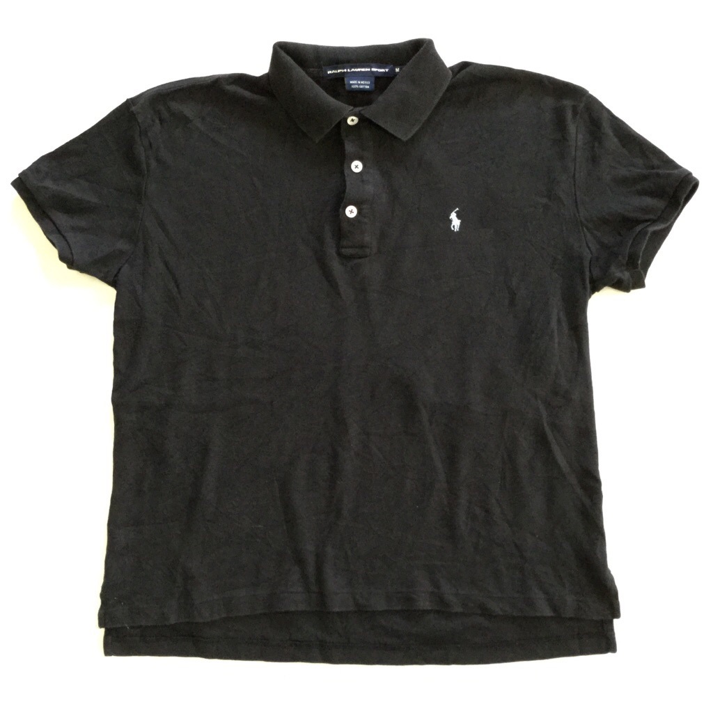 RALPH LAUREN SPORT ���ե������ ���ݡ��� ����ꥫľ͢�� Ⱦµ�ݥ������ ��ǥ����� M/�����֥�å� ����̵�� �֥��� ���ᥫ�� ���ݡ��� ����� �ݥˡ� �ɽ� USA ���岷 ����