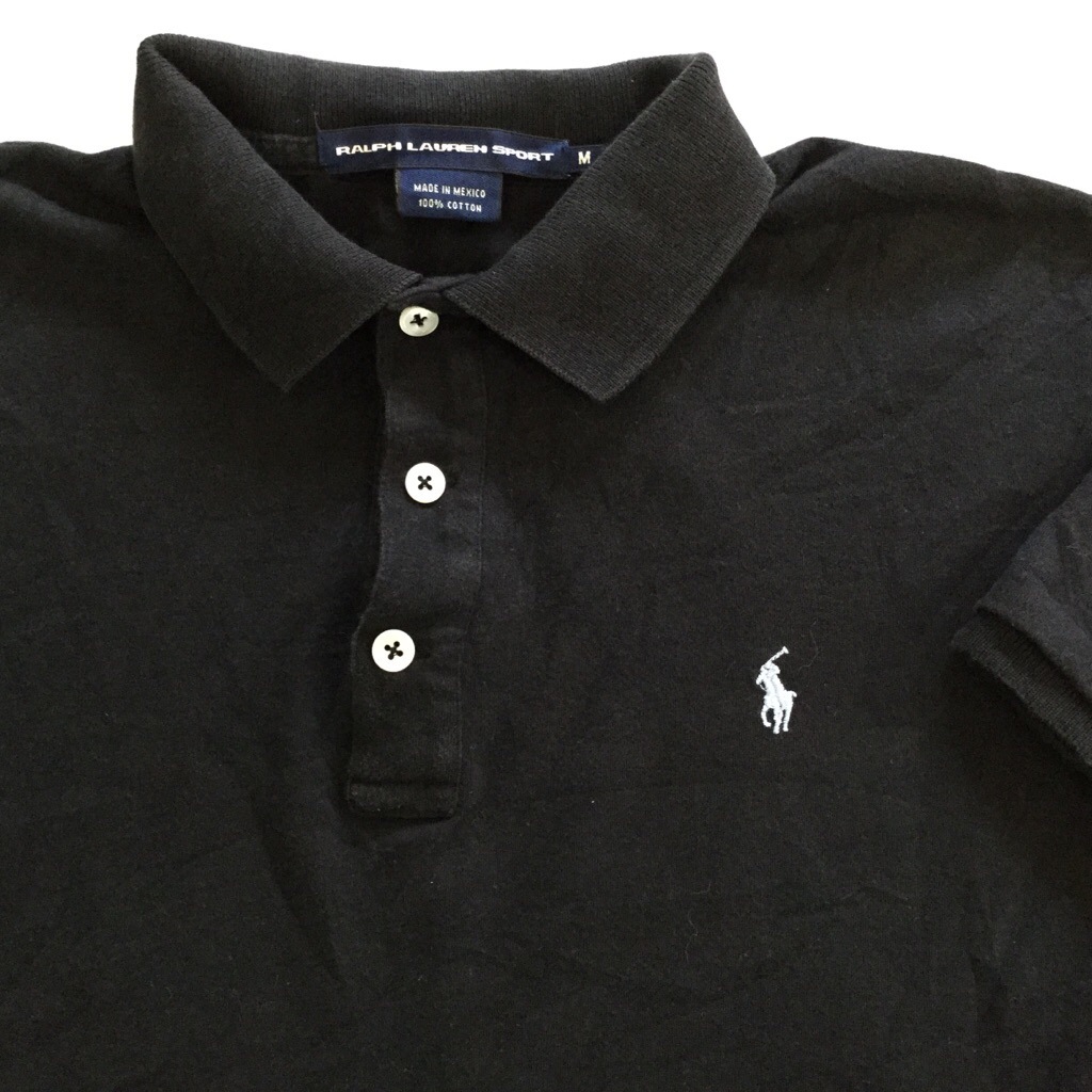 RALPH LAUREN SPORT ���ե������ ���ݡ��� ����ꥫľ͢�� Ⱦµ�ݥ������ ��ǥ����� M/�����֥�å� ����̵�� �֥��� ���ᥫ�� ���ݡ��� ����� �ݥˡ� �ɽ� USA ���岷 ����