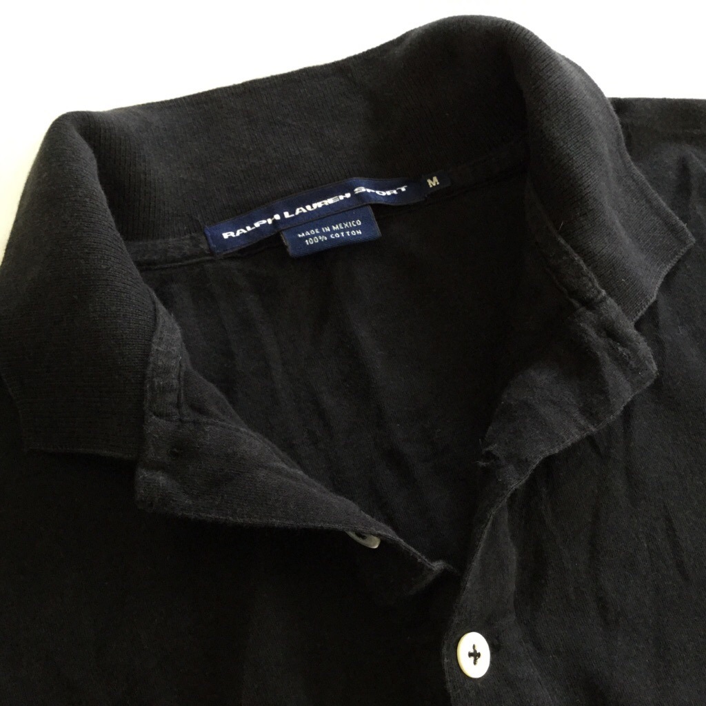 RALPH LAUREN SPORT ���ե������ ���ݡ��� ����ꥫľ͢�� Ⱦµ�ݥ������ ��ǥ����� M/�����֥�å� ����̵�� �֥��� ���ᥫ�� ���ݡ��� ����� �ݥˡ� �ɽ� USA ���岷 ����